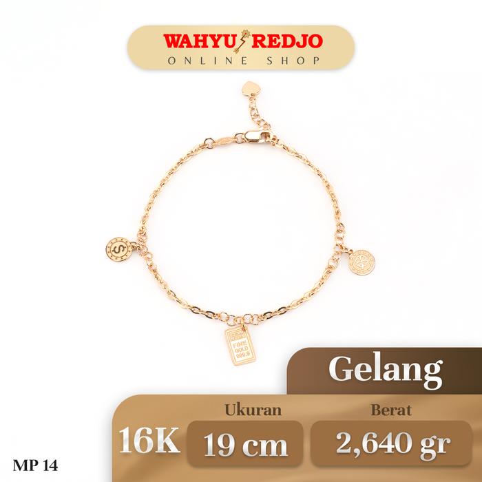 Gambar Gelang Emas Kadar 16K Wahyu Redjo GL-16K 29203131PMR dari Wahyu Redjo Online Shop undefined Tokopedia