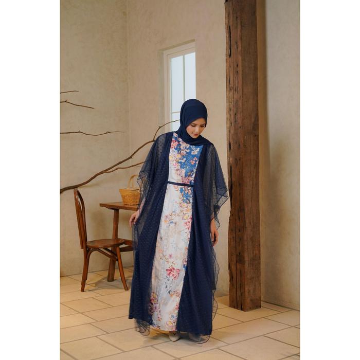 Gambar Soraya Kaftan Muslim / Busana Muslimah / Kaftan Ramadhan / Kaftan Lebaran / Fashio Model & Design Terbaru Muslimah Wanita Gamis Dress Dewasa Mewah Remaja - NAVY, ALLSIZE dari Miss Nomi undefined Tokopedia
