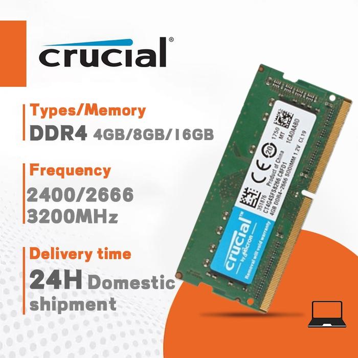 Gambar Terlaris 4GB/8GB/16GB Crucial Laptop RAM  DDR4 2400 2666 3200MHZ SODIMM  memory for notebok - 1pcs 4GB  2400MHz, Laptop RAM/SODIMM dari LESANIA undefined Tokopedia
