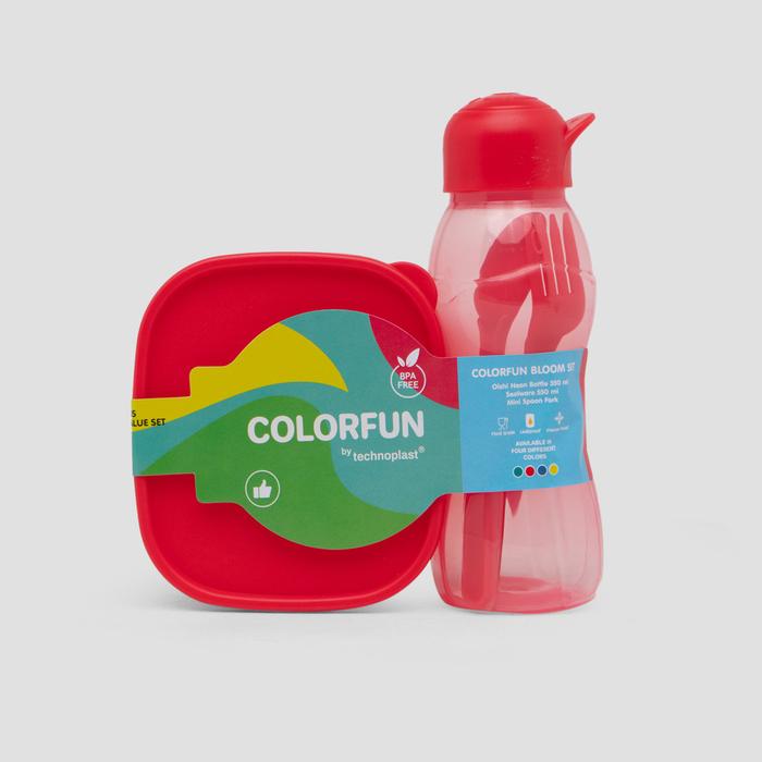 Gambar MxM Homeco Lunch Box Colorfun Bloom Value Set Cflch-St 123605644 - ASSORTIVE COLOR dari Matahari Official Kab. Tangerang Tokopedia