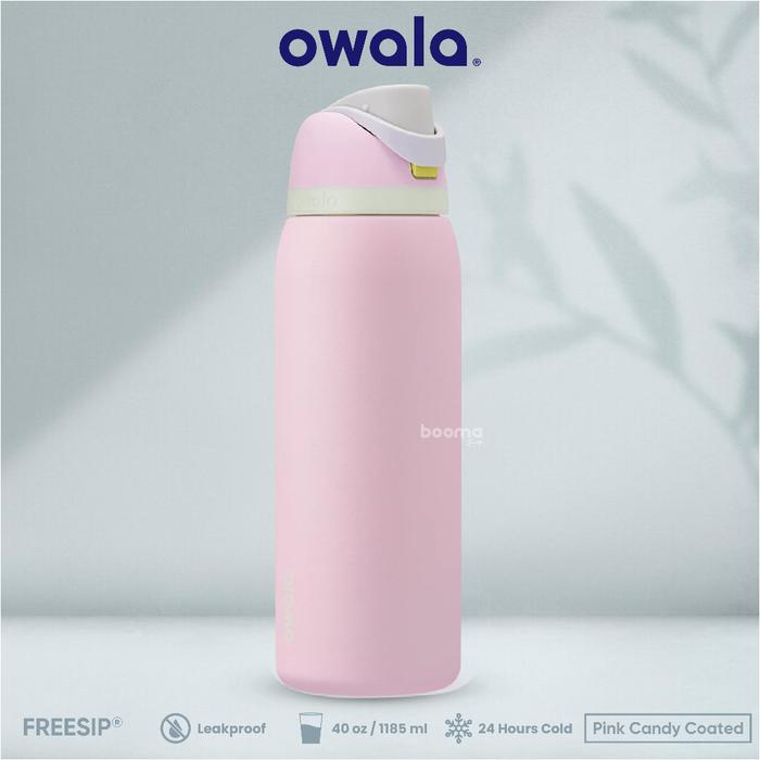 Gambar Tumbler Botol Minum Owala Freesip 40 OZ/1185 ml Jumbo Tahan Panas dan Dingin 12 Jam Stainless Steel Premium - Pink Candy (40 OZ) dari Booma Indonesia undefined Tokopedia