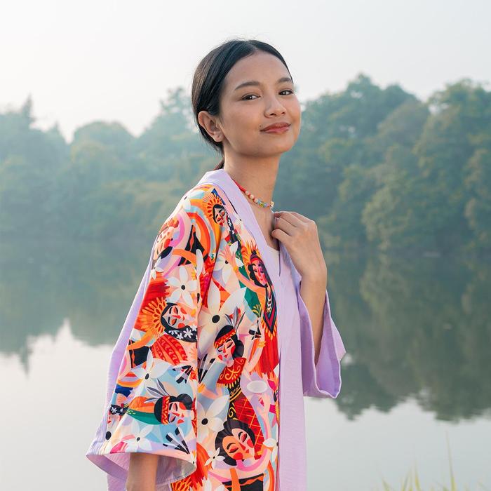 Gambar SOVLO Sari Kimono - Outer Fashion Wanita - Baju Cardigan Formal - Tari_HK dari Sovlo undefined Tokopedia