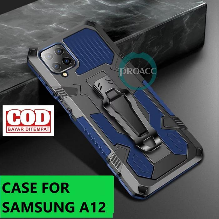 Gambar CASE HP KICKSTANDING CLIP For SAMSUNG A12 CASING ROBOT - biru dari PROACC undefined Tokopedia