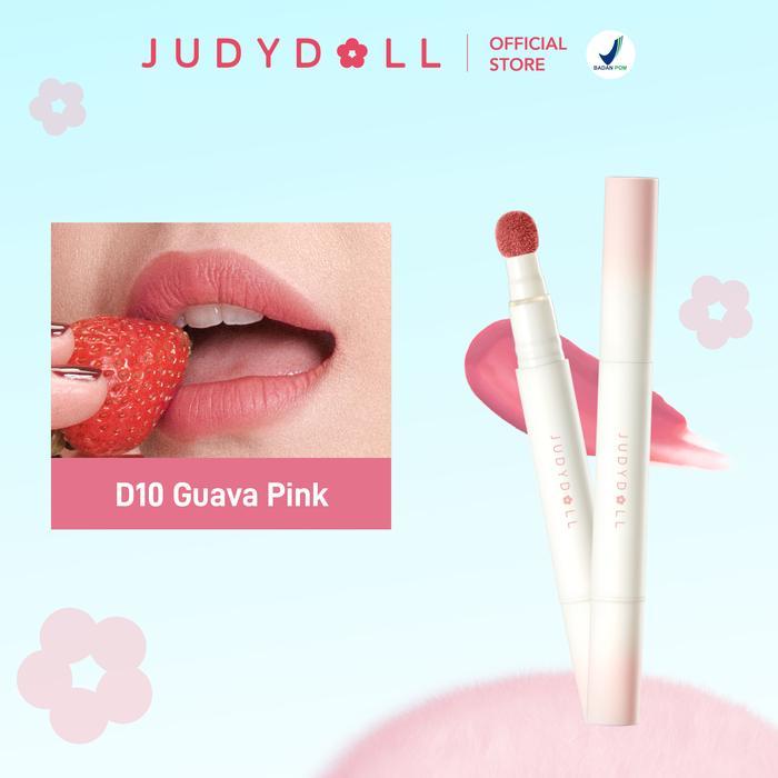 Gambar Judydoll Cushion Matte Lip Cream 12H Super Stay Super Nyaman Ringan Waterproof Transferproof Velvet Matte Finish Lip Stick Matte - D10 Guava Pink dari GUDANG SKINCARE SBY undefined Tokopedia