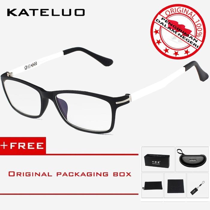 Gambar Kacamata Anti Radiasi Komputer & Gadget Kateluo Kacamata Pria Wanita 13025 - Putih dari unitechOne undefined Tokopedia