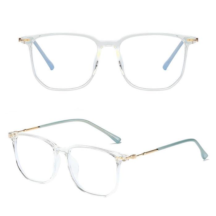 Gambar CHAZANDCO Kacamata Baca Plus Anti Radiasi UV400 Wanita & Pria Korea Frame Fashion Anti Blueray Optik +1.00+2.00+3.00+4.00 Lensa Resin Bingkai Besi TR90 Dewasa - Transparent, +1.00 (usia 45-50) dari CHAZANDCO Indonesia undefined Tokopedia