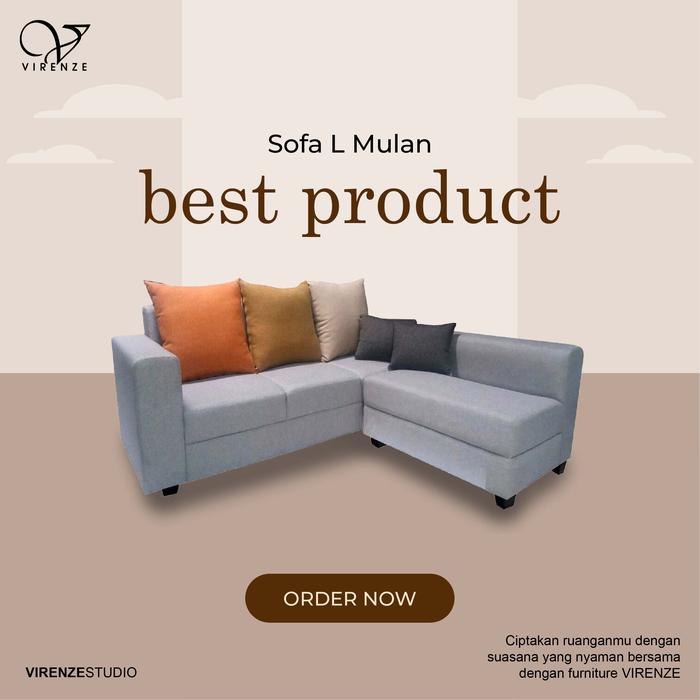 Gambar Sofa L Mulan Sofa Bed Sofa Minialis Virenze Jateng Semarang Salatiga Solo Sukoharjo Sragen Boyolali Wonogiri Jatim Ngawi Madiun Yogya Bantul Sleman dan sekitarnya dari VIRENZE DESIGN undefined Tokopedia