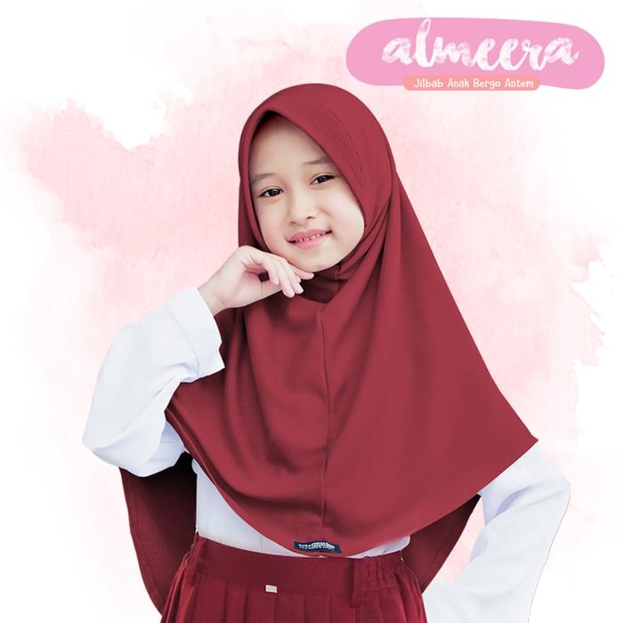 Gambar Cutemoslem Almeera-Jilbab Sekolah Anak - Maroon, M dari Cutemoslem Official Store undefined Tokopedia