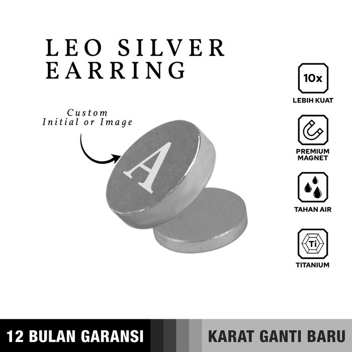 Gambar Emrys LEO SILVER Anting Magnet TITANIUM Anti Karat Pria dan Wanita - Grafir, M dari Emrysid undefined Tokopedia