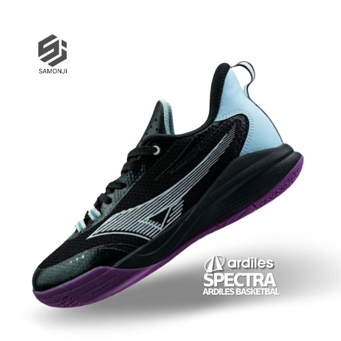 Gambar SJ ARDILES SPECTRA SEPATU BASKET SEPATU OLAHRAGA BASKET BALL - BLACK PURPLE, 43 dari Samonji Distribution undefined Tokopedia