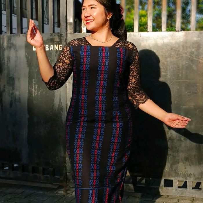 dress ulos batak modern Dress Batak Ulos Mote Mote / Dress Pesta Casual Motif Ulos - L di Miss  Nauli