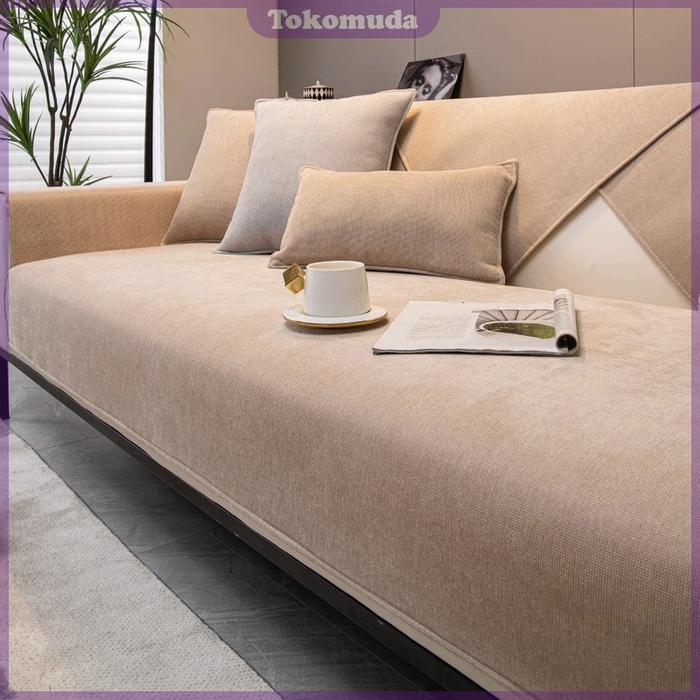 Gambar Tomu COD Sarung Sofa Cover Ruang Tamu Chenille Sofa Bantal Sofa Alas Sofa Sudut Minimalis Modern Multi-ukuran 1 2 3 4 L seater Kursi Sofa Ruang Tamu - Khaki, 70.120Cm dari TOKO.MUDA undefined Tokopedia