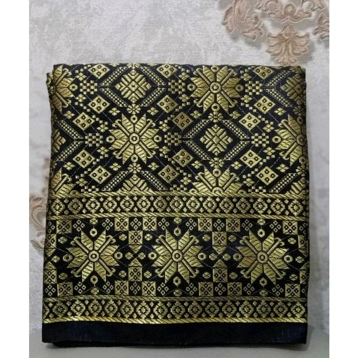 Gambar SELENDANG SELEMPANG SONGKET KHAS MELAYU - hitam emas dari Anak Melayu Store_NEW undefined Tokopedia