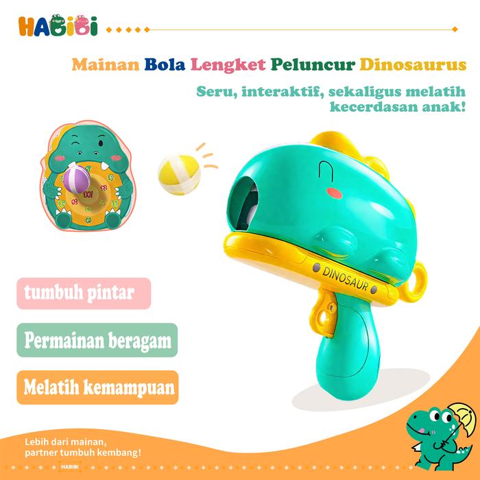Gambar Habibi Mainan Bola Lengket Dinosaurus Bola Lunak Aman Bola Merekat Papan Target Mainan Dalam Ruangan Toys ring  63mm firework  bubble  machine - Green dari Habibi toys_NEW Kota Administrasi Jakarta Timur Tokopedia