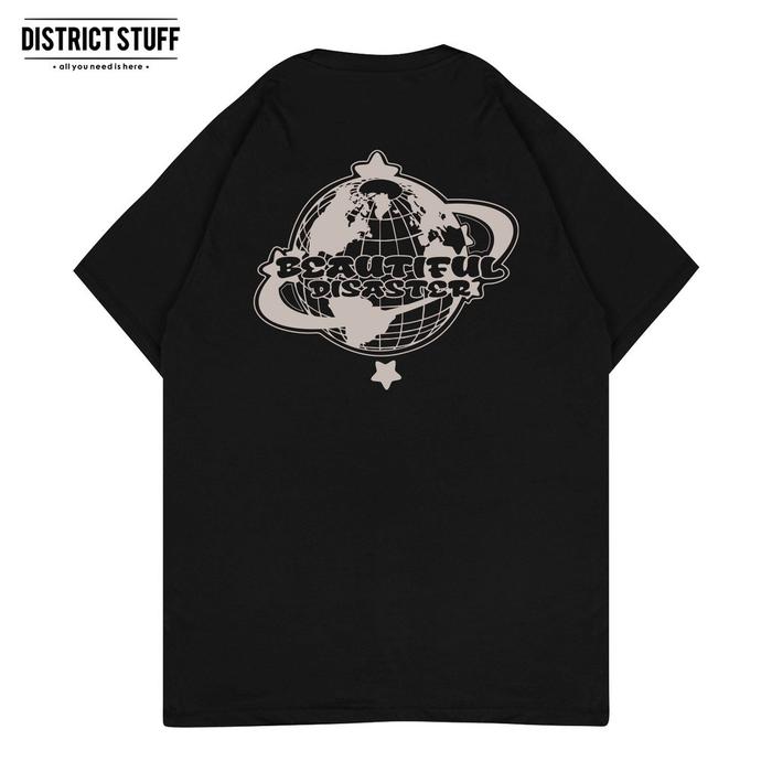 Gambar Kaos Putih Beautiful Disaster Tshirt Distro Pria Wanita Cotton Combed 24s Katun hitungan tinggi - Hitam, S dari TrendiTee.ID undefined Tokopedia