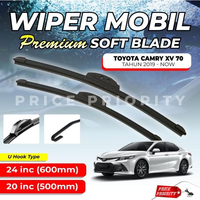 Gambar [Bayar di Tempat] Wiper Mobil Soft Blade Toyota Camry Karet Wiper Frameless Anti Baret Custom Fit Premium Set RWB - 20 inch saja dari Autonet Store undefined Tokopedia