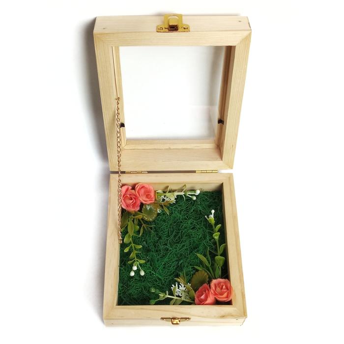 Gambar Kotak Kayu Damar / Jati Belanda Tutup Akrilik Box Tempat Logam Mulia untuk Mahar Pernikahan - KLM - Jati Belanda, Tanpa Ukir Nama dari Dolpin Wedding undefined Tokopedia