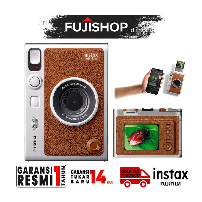 Gambar Fujifilm Instax Mini Evo Printer Foto / Instax Mini Evo Hybrid Instant Camera Garansi Resmi - Brown dari FUJISHOPid undefined Tokopedia