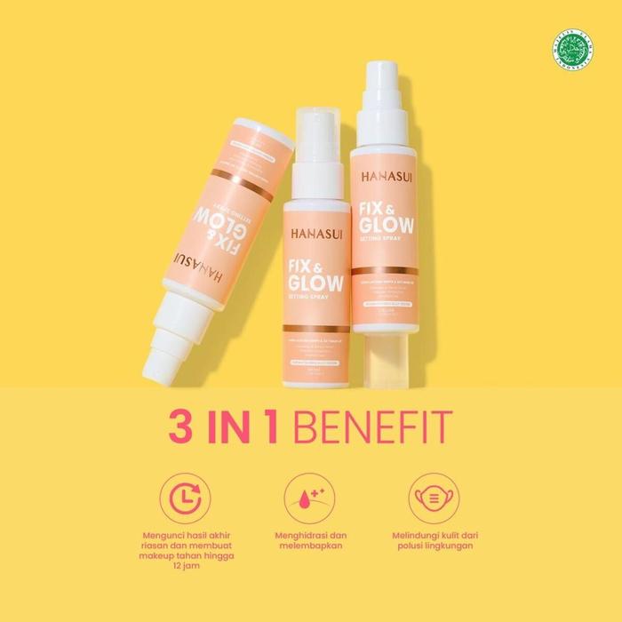 Gambar Hanasui Fix & Glow Setting Spray - Untuk Make Up Tahan Lama dari beautyshopindo undefined Tokopedia