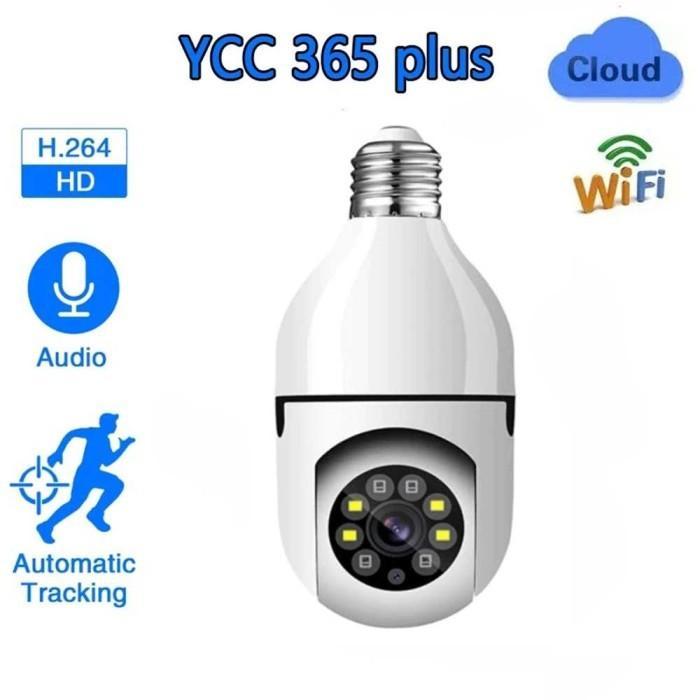 Gambar CCTV WiFi IP Camera ModeL Bohlam Lampu Socket E27 Sensor Kamera 2 MP - Putih dari RTN-Store undefined Tokopedia