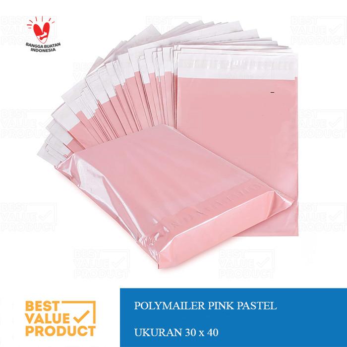 Gambar Kantong Plastik Polymailer 30x40 / Packaging polymailer 30 x 40 - PINK PASTEL dari bestvalueproduct undefined Tokopedia
