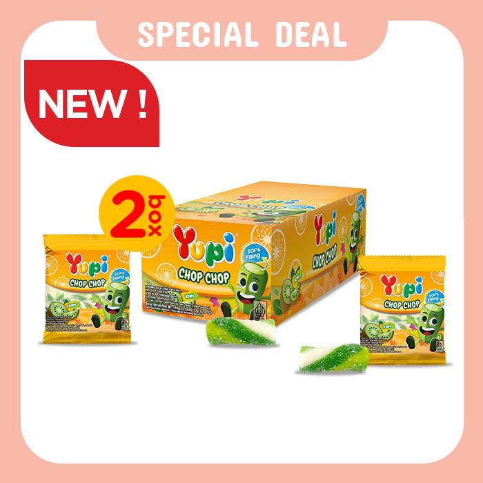 Gambar Duo Box Yupi Chop Chop Kiwi dari Yupi Gummy Candies undefined Tokopedia