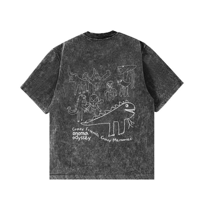 Gambar Onoma Katun Bangkok - Oversized Tshirt Wash Crazy Friends Black - Kaos - S dari Onoma Odyssey undefined Tokopedia