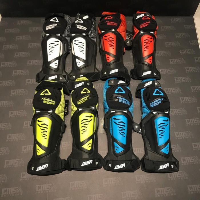 Gambar Pelindung Lutut Knee Guard Leatt 3D Long Biru Hijau Merah dan Putih dari Cemerlang6Brothers undefined Tokopedia