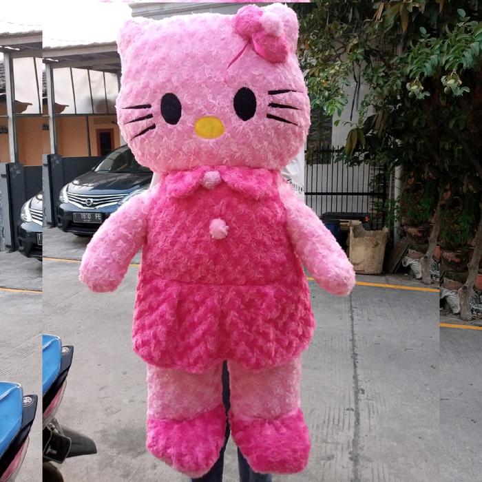 Gambar Hello Kitty Boneka Super Jumbo 1 Meter Lucu & Empuk Cocok Sebagai Hadiah Koleksi Anak-anak Bahan Berkualitas Tinggi Warna Cerah Pink - Merah, Hello Kitty Super Jumbo 1 meter dari Gudang Boneka Cikampek undefined Tokopedia