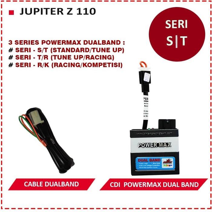 Gambar CDI BRT Powermax Dualband Yamaha Jupiter Z 110 Type ST/TR/RK - ST dari BRT GPRacing Store undefined Tokopedia