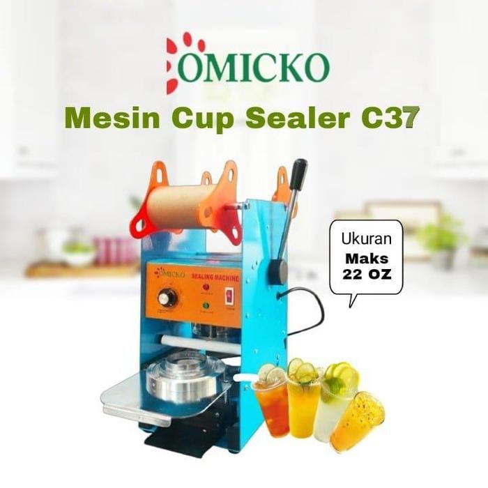Gambar Omicko C 37 Sealing Machine Mesin Cup Sealer 12 , 14 , 16 , 22 OZ Press Gelas Plastik Max gelas Ukuran 22 Oz - MESIN+PLASTIK dari Silf Electric undefined Tokopedia