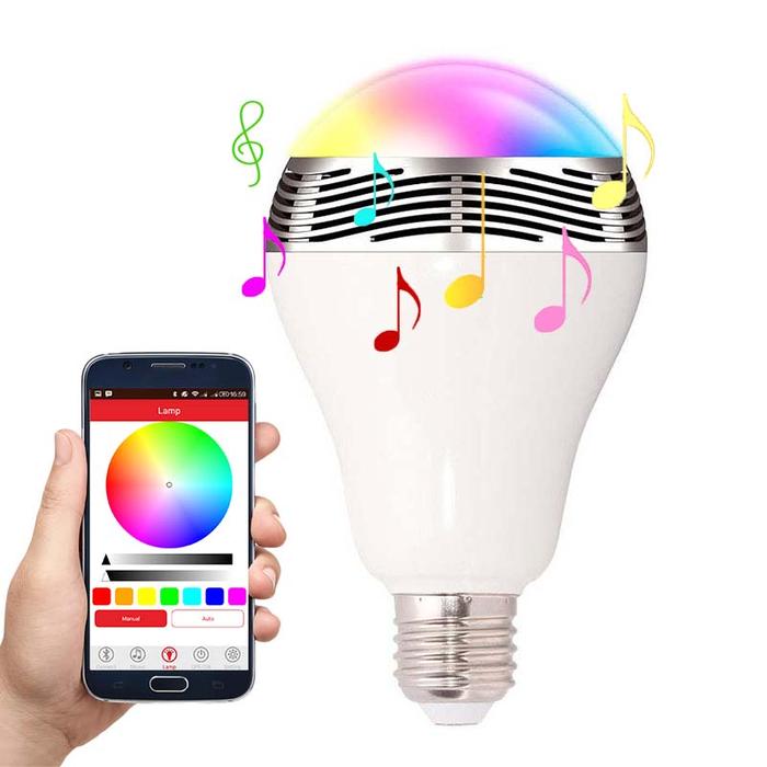 Gambar RGB Smart LED Bulb Lampu Speaker Bluetooth Control App Wireless dari Ridista Online undefined Tokopedia