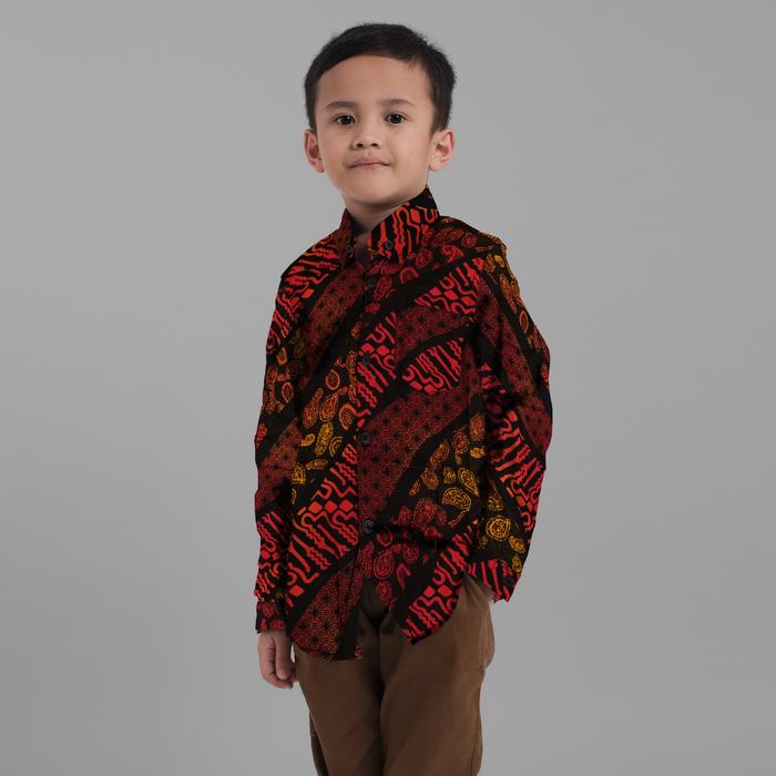 Gambar DGMID Kemeja Batik Anak Cowok Lengan Panjang Premium 108 - M dari DGM FASHION undefined Tokopedia