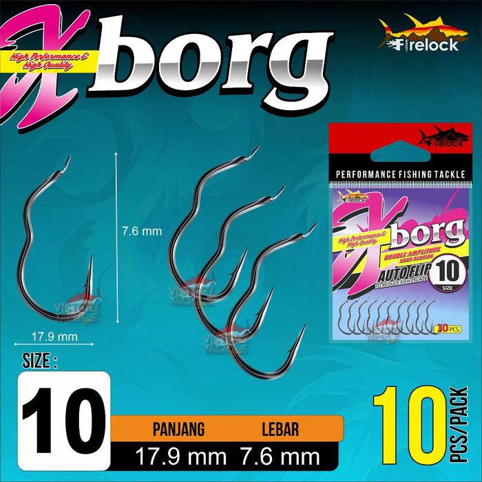 Gambar Kail Pancing Firelock X-BORG Automatic Flip Hook Flat Type – Kail Canggih untuk Hasil Maksimal - 10 dari VictoryTackleOfficial undefined Tokopedia