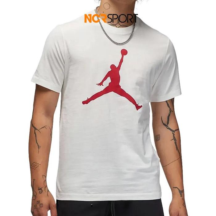 Gambar Baju Basket Air Jordan Jumpman Short Sleeve Crew White Original Cj0921 - L dari Ncr Sport undefined Tokopedia