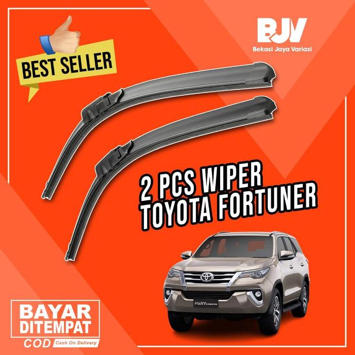 Gambar Wiper Mobil Frameless 2 PCS - Toyota Fortuner 2016 - 2019 AutoMbois - FORTUNER 2005 - 2007 dari autombois undefined Tokopedia