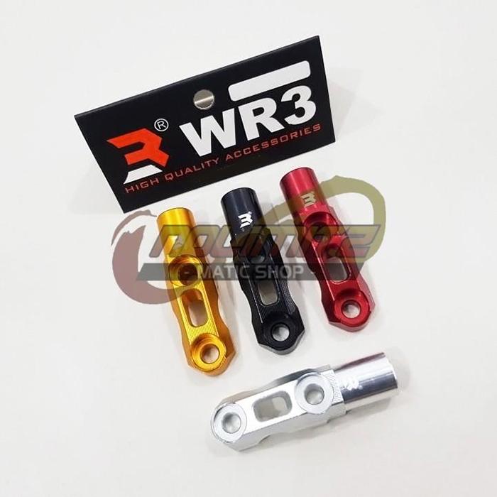 Gambar Breket Dudukan Mirror Holder Lubang Baut Spion Stang WR3 Universal dari NoLimitz undefined Tokopedia