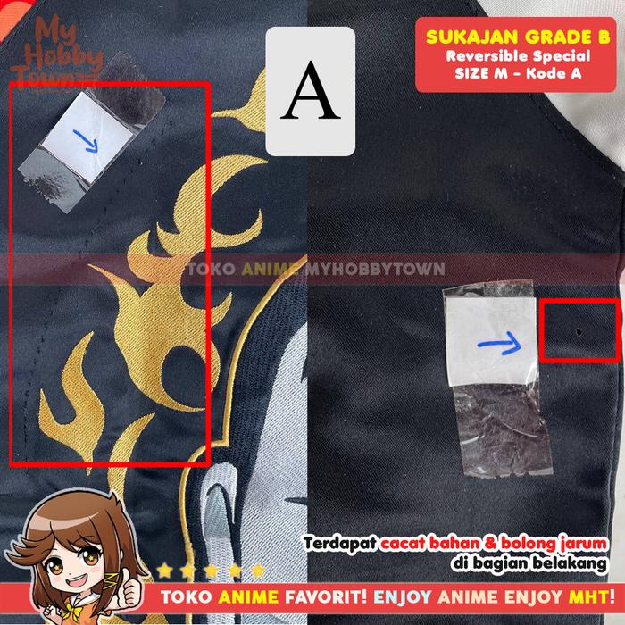 Gambar DISKON Jaket Smiley Angry Tokyo Revengers Bomber Sukajan Cover Version - Rev Spc M dari Toko Anime MyHobbyTown undefined Tokopedia