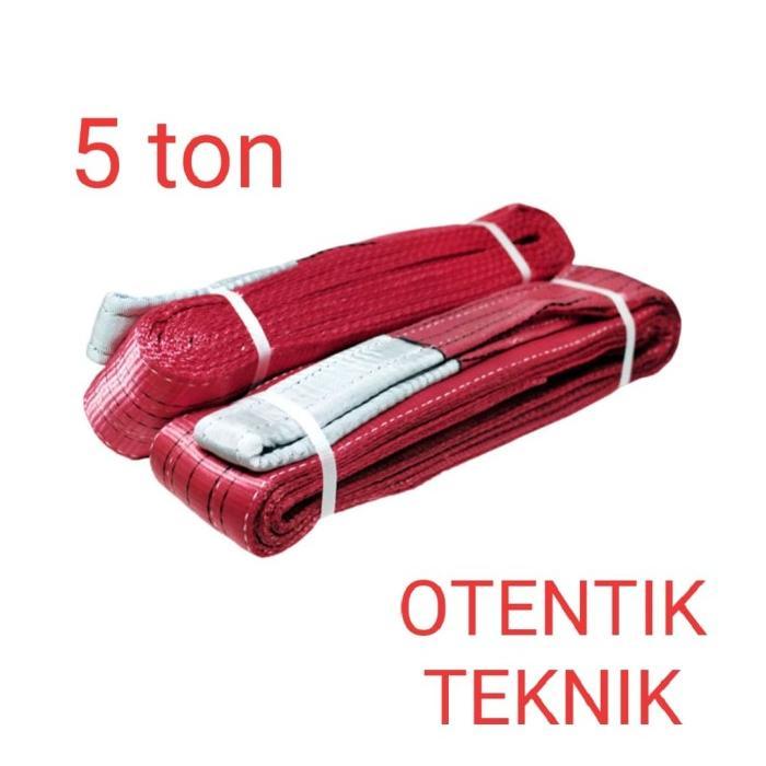 Gambar WEBBING SLING BELT 5 TON X 8 METER - TALI SABUK 5T X 8M - WEBING - Warna dari Otentik teknik undefined Tokopedia
