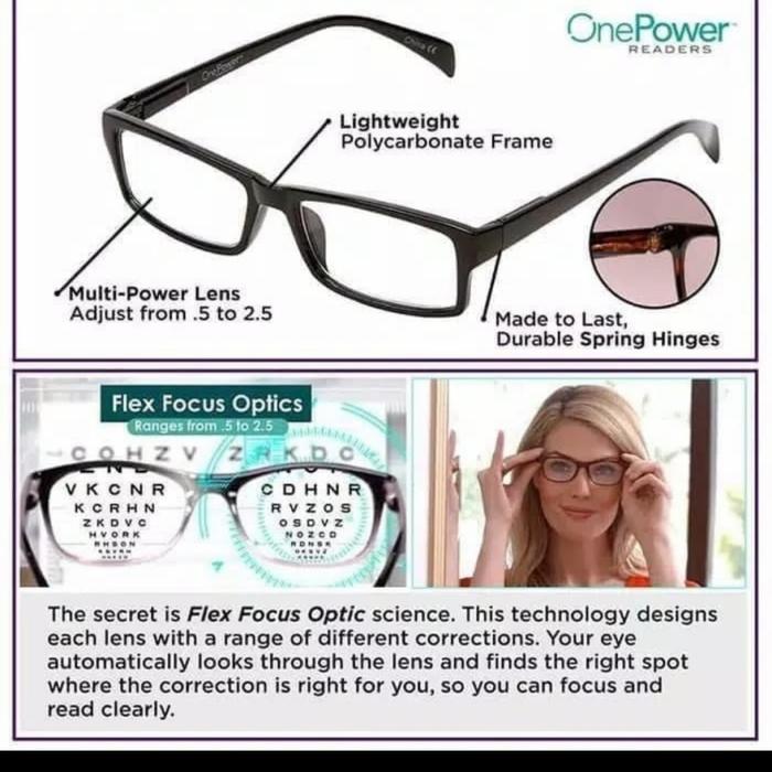 Gambar YUK PROMO kacamata baca plus auto focus one power readers unisex kaca mata fokus unisex keren praktis fokus FLASH SALE - MODEL- A dari WIGOZ SHOP undefined Tokopedia