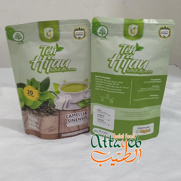 Gambar Teh Celup Daun Hijau Usybah Isi 20Kantong dari Toko Attayeb undefined Tokopedia