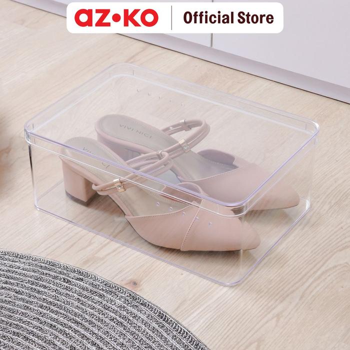 Gambar AZKO Stora Kotak Sepatu Transparan Shoe Box Storage Container Sepatu Wadah Penyimpanan Alas Kaki - S dari AZKO ID undefined Tokopedia