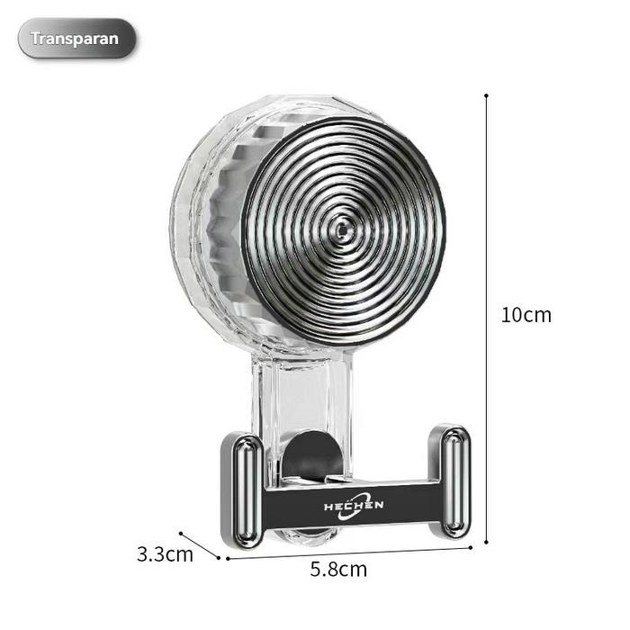 Gambar Hook Putar Suction Cup Transparan Anti Jatuh - Gantungan Tempel Aesthetic untuk Dinding Modern Keramik - Transparan dari One Nice Toys undefined Tokopedia