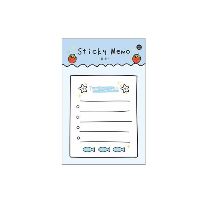 Gambar BISA COD S6381 Sticky Notes Aesthetic / 30 Lembar Sticky Memo Pad / Sticky Planner Notes To Do List / Note Alat Tulis Sekolah Unik Stationery Foto Papan Paper Sticker - Biru dari OkeSipCheckout undefined Tokopedia