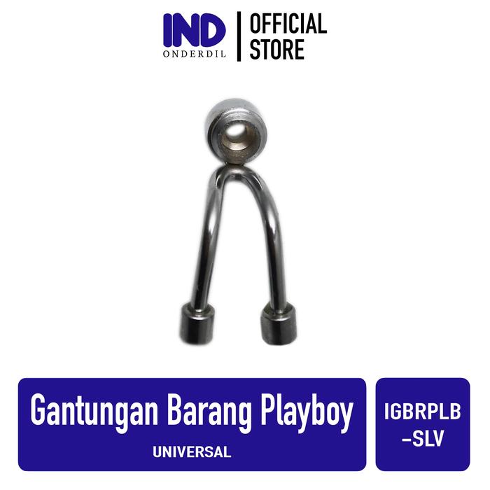 Gambar IND Onderdil Gantungan-Pengait-Kait Barang Model Playboy-Play Boy Chrome-Silver-Pelangi - Chrome, Standar dari IND Onderdil undefined Tokopedia