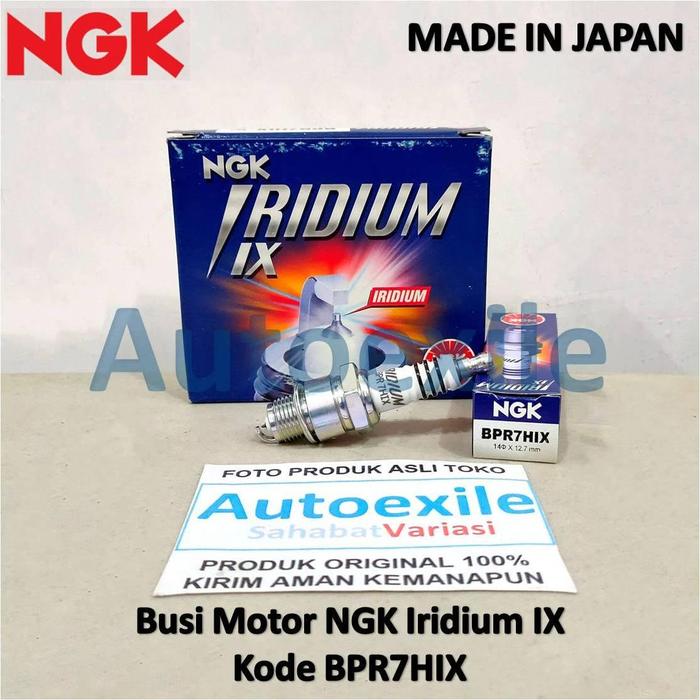 Gambar Busi Asli Original NGK BPR7HIX Iridium IX Spark Plugs Untuk Motor RC100 TRS TRZ P150S PK125 Sprint Super F1ZR Force1 Sigma CH50 CJ80E - Putih dari Autoexile undefined Tokopedia