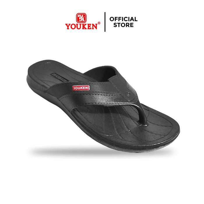 Gambar Youken Hoki 131 Sandal Jepit Pria M-L-XL | Nyaman dan Ringan - Hitam, M(38/39) dari Sandal Youken undefined Tokopedia