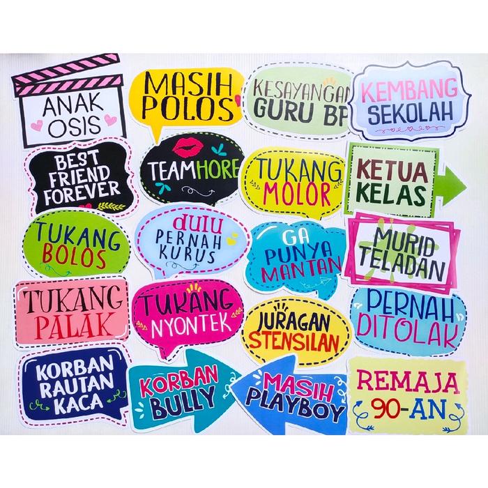 Gambar PROPS REUNI ANAK OSIS 20PCS FUN PROPS PHOTOBOOTH dari pepadia undefined Tokopedia