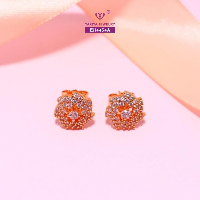 Gambar Yaxiya Anting Tusuk Bunga Perhiasan Aksesoris 1033 - Ei14434A dari YAXIYA JEWELRY Kota Administrasi Jakarta Barat Tokopedia