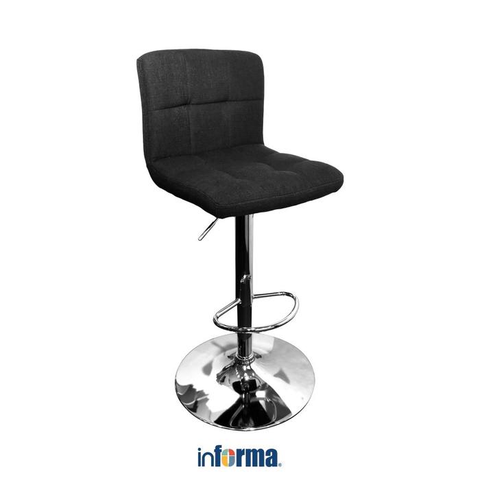 Gambar INFORMA WATERFORD KURSI BAR FABRIC - HITAM dari Informa Indonesia undefined Tokopedia